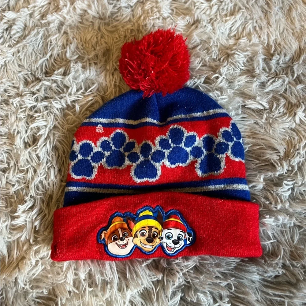 Nickelodeon paw patrol winter pom hat